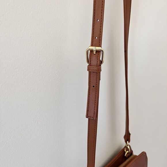 Steve Madden Blannis Cognac Crossbody Women's Bag - Picture 14 of 15